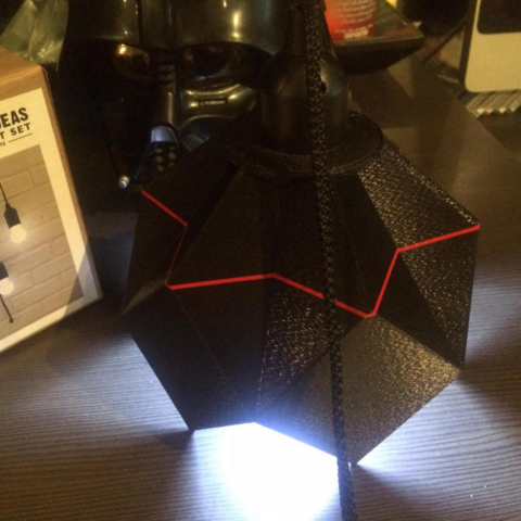 darth vader lampada casa 3D print model - Mito3D