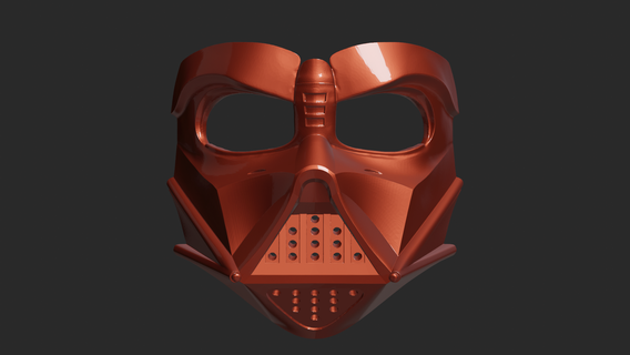 Darth Vader maske kask yazdırılabilir Yazdır stl Sanat oyuncak vuruş topu Kostüm oyunu baskı 3d 3d print model - Mito3D