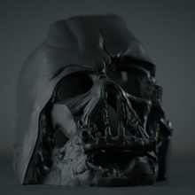 darth vader fondu masque cassé de star wars zbrush sombre 3d print model - Mito3D