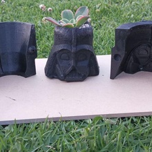 darth vader planter mold concrete 3d print model - Mito3D