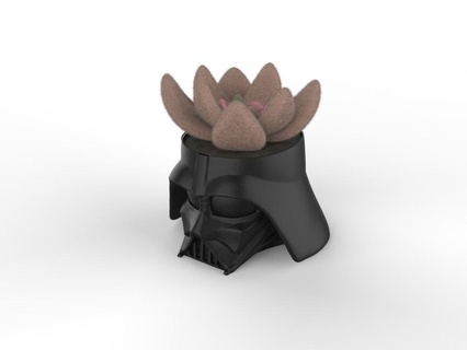 Darth Vader tencere ekici kalem Kulp destek sıra dış mekan kapalı Bahçe vazo star savaşlar Yazdır yer kaktüs sulu meyveler bitki 3d print model - Mito3D