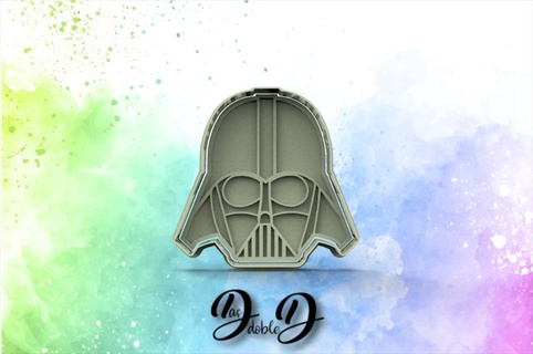 Darth Vader star savaşlar kesici kesme kurabiye 3d print model - Mito3D