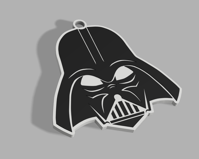 Darth Vader star savaşlar anahtarlık 3d print model - Mito3D