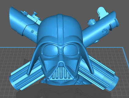 darth Vader reboque cobrir bainha sabre luz 3d print model - Mito3D
