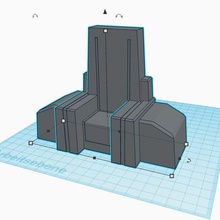 darth vaders trono Mustafar obi pálido serie 375 3d print model - Mito3D