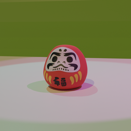 Daruma Puppe 3D print model - Mito3D