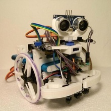 dasaki 2wd robot chassis gadget arduino kit robotics servo 3d print model - Mito3D
