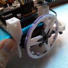 dasaki sglp super-grip loose-proof servo robot wheel gadget 2wd loose proof rubber band screw less tire 3d print model - Mito3D