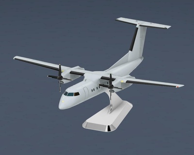 dash 8 guión dhc escala modelo avión aviones jet turbohélice 1 72 pasatiempo aviación aeropuerto estante soporte miniatura plastico línea aeronave aeronautica bricolaje diy 3d print model - Mito3D