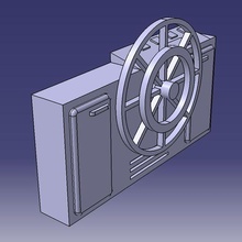 Instrumententafel Lastkahn Bar Architektur Modell jocelyne Ruder Boot 3d print model - Mito3D