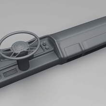 pano oyun Otomotiv hobi diy kokpit baskı 3d rc iç hız göstergesi araç bileşen araba parçaları tekerleği içinde yönlendirmek kontrol direksiyon 3d print model - Mito3D