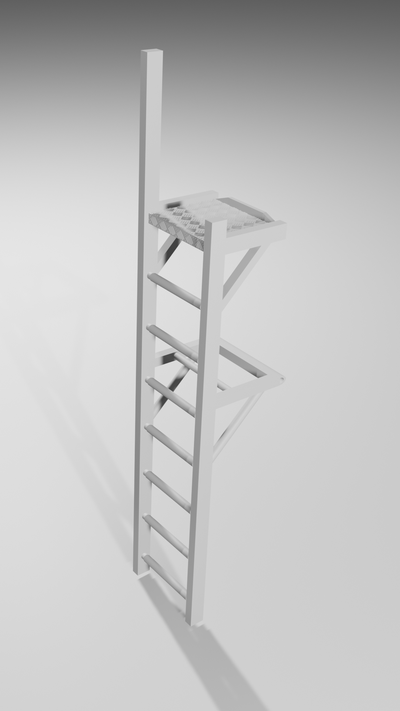 dassault mirage2000 boarding ladder scalemodel diorama 3d print model - Mito3D