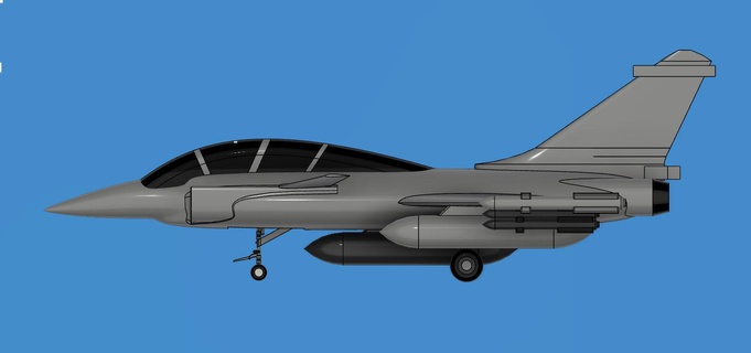 dassault raffica oyuncak modello 3d lence cnc 3dpri nter heli elicottero aereo volare 3d print model - Mito3D
