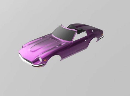 datsun 240 z speedster 1 24 & 25 scale Art 1:24 1:25 240z fairlady car body jdm nissan cabriolet 3d print model - Mito3D