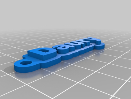 milchig angepasst Schlüsselanhänger 3d print model - Mito3D