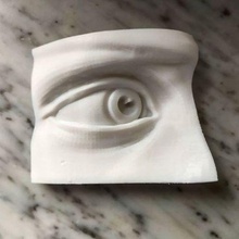 david's occhio arte amore ragazza fidanzato scolpture 3d print model - Mito3D