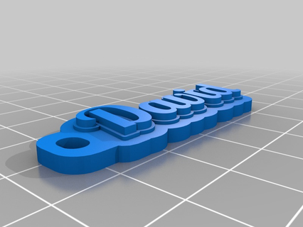 david's keychain customized organization 3d print model - Mito3D