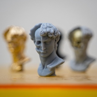David cráneo david miguel ángel esculpir busto 3d print model - Mito3D