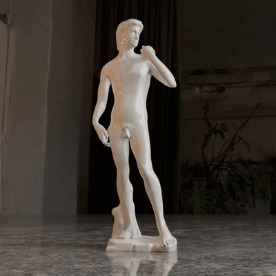 david arte venus milo discobolo pensador estatua escultura multa miguel ángel museo figura regalo juguete 3d print model - Mito3D