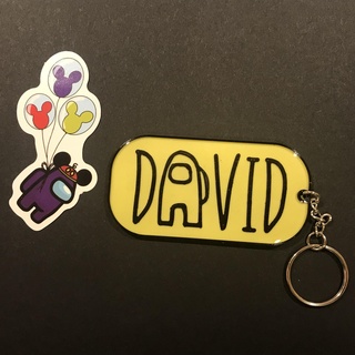 david among us keychain 3d print model - Mito3D