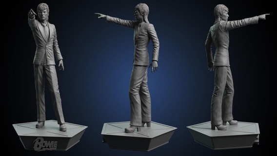 david Bowie juguete música 3d print model - Mito3D