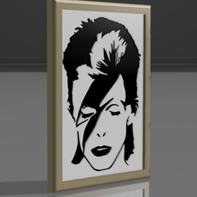 David Bowie dekorativ Rahmen 3d print model - Mito3D