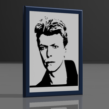 David Bowie dekoratif çerçeve 3d print model - Mito3D