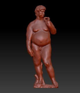 david fat - fatvid Art 3d print model - Mito3D