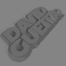 david guetta - keychain logo llavero logotipo dj djs house edm 3d print model - Mito3D