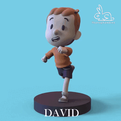 david hilda serie tv netflix ikarus gandi diorama streaming fan art kunst spielzeug artoy 3d print model - Mito3D