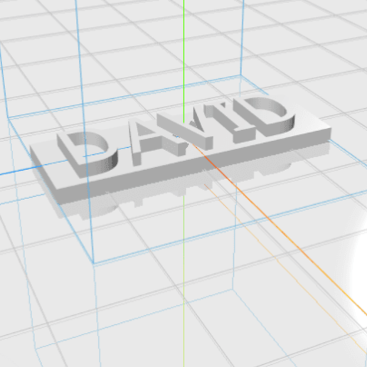 david lettere maschio 3d regalo 3D print model - Mito3D