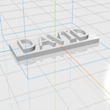 David harfler isim erkek 3d hediye 3d print model - Mito3D