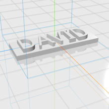 david letters name male 3d gift 3d print model - Mito3D