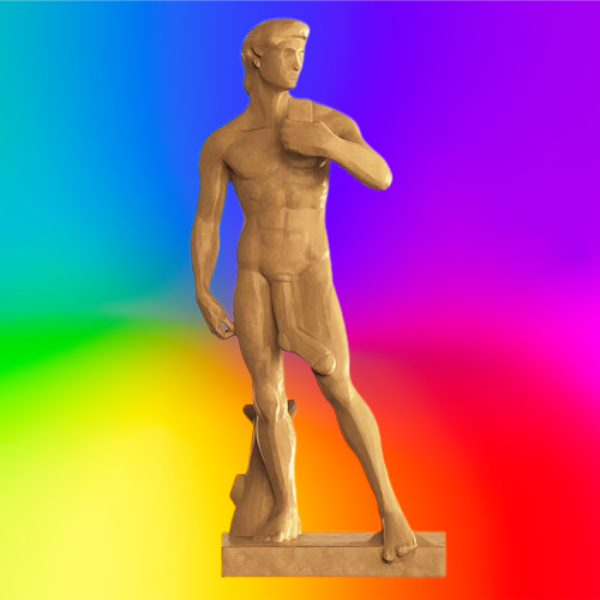 david of michelangelo 3D print model - Mito3D