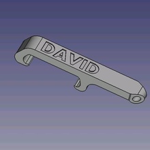 david poche ouvre-bouteille divers 3d print model - Mito3D