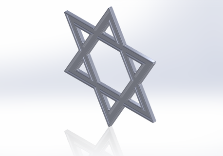david stella Israele david stella david stella stella david nazione bandiera Israele bandiera 3d print model - Mito3D