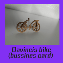 davincis bike business card fenixyeshua gadget moto legno in 3d print model - Mito3D