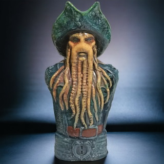 Davy Jones buste art 3dprint pirates Caraïbes Jeu actif 3d print model - Mito3D