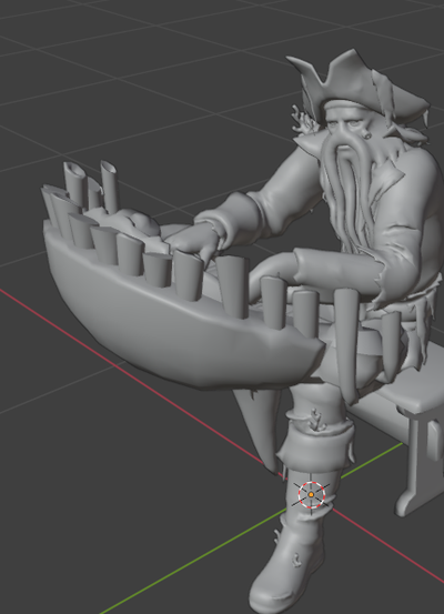 davy jones fortnite tuyau organe 3d print model - Mito3D