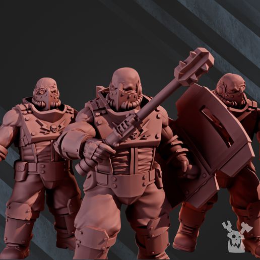 dawnguard ogres x3 3D print model - Mito3D
