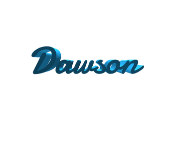 Dawson art garçon Masculin homme Nom décoration Accueil maison journée bricoloup 3d 3d print model - Mito3D