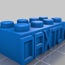 daxton Jeu personnalisé construction jouets 3d print model - Mito3D