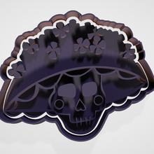 day dead cookie cutter fondant set cutters cookies cokies catrina of death bread jaguar skull mexico tradition november 2nd 3d print model - Mito3D