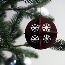 el día 8 de copos ball home dagoma maison noel sapin tree christmas xmas discovery200 calendrier avent calendar flocon boule 3d print model - Mito3D