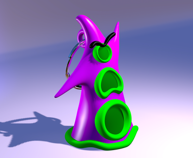 journée tentacule action figure fichier stl impression 3d modèle porte clés pendentif portachiavi ciondolo print3d filestl model3d 3d print model - Mito3D