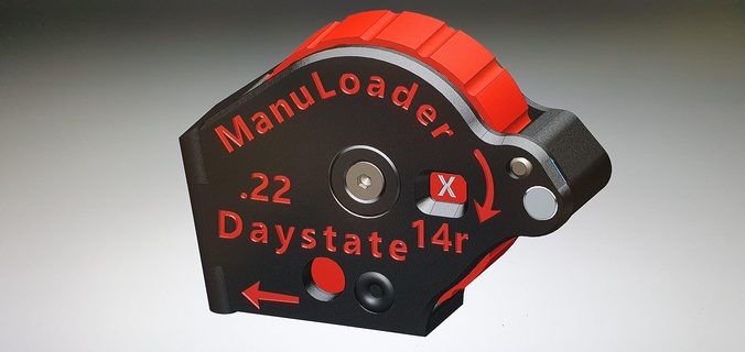 daystate 22 caricatore manuale rivista single pieno mag capacità vari multi 177 lupo Rosso 3d print model - Mito3D
