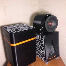 Dayton l'audio Karlson style orateur outil étagère livres bureau parleurs électronique 3d print model - Mito3D