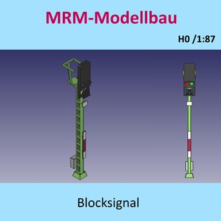 db block signal - h0 kit Game model making railroad modeltrain 3d print model - Mito3D