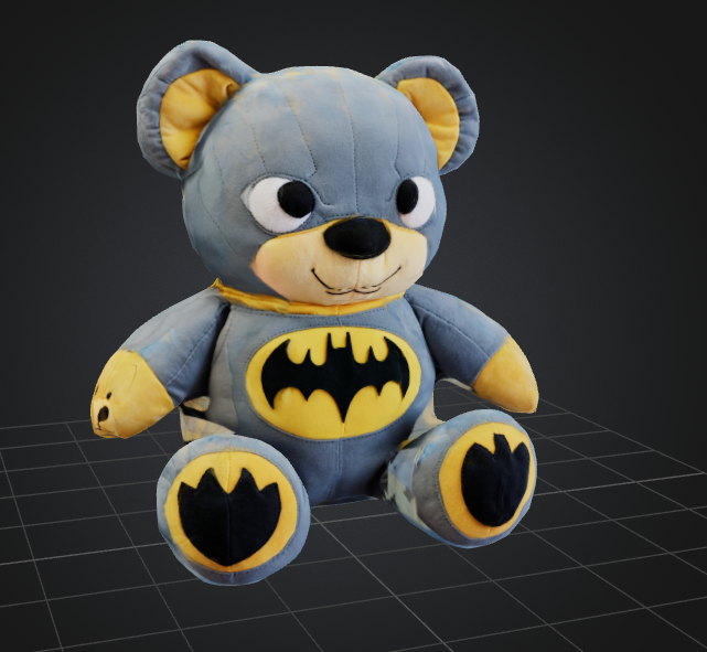 dbx batman urso recheado brinquedo arte peludo crianças 3D print model - Mito3D