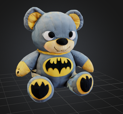 dbx batman bär ausgestopft spielzeug kunst pelzig kinder 3d print model - Mito3D